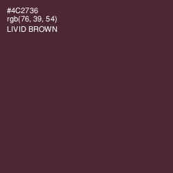 #4C2736 - Livid Brown Color Image